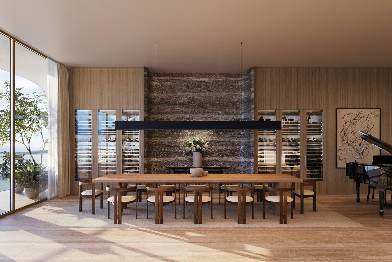 Kitchens are exquisitely designed by Antonio Citterio